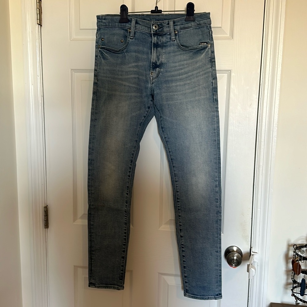G-Star RAW Men's Revend Skinny Jeans men’s 30x32, light blue